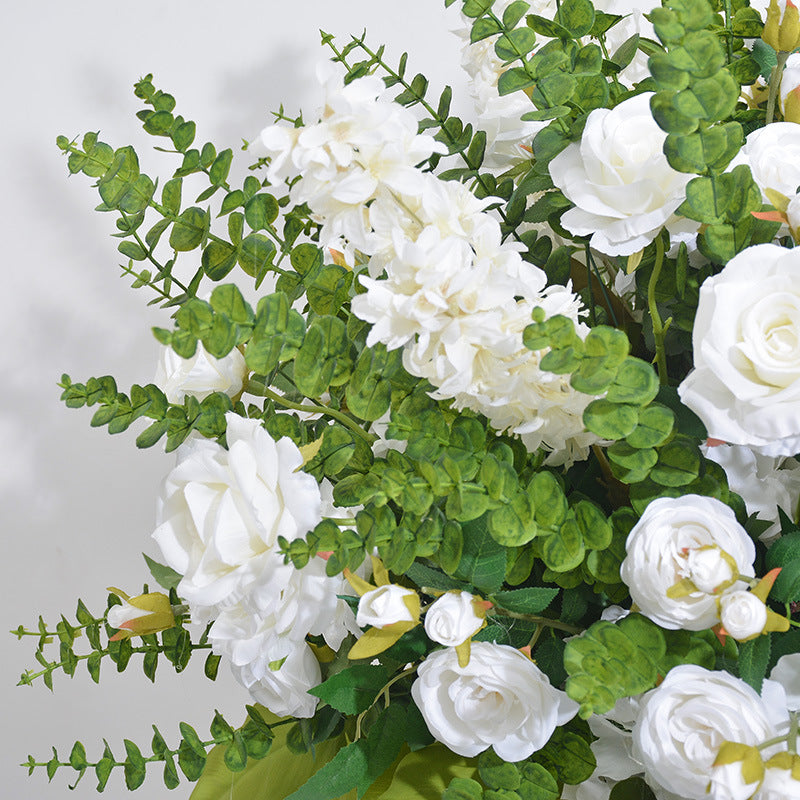 DWD129 80cm eucalyptus rose ball greenery ball table centerpiece decor wedding floral arrangement