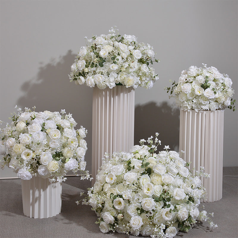 DWD014 artificial flower ball rose hydrangea ball table decoration centerpiece wedding ball