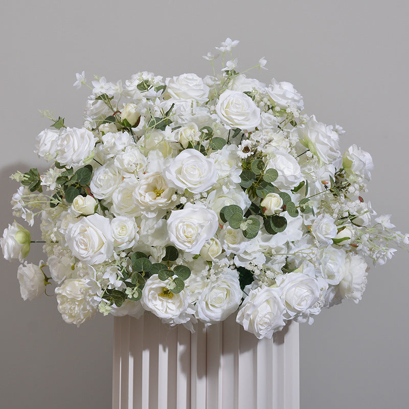 DWD014 artificial flower ball rose hydrangea ball table decoration centerpiece wedding ball