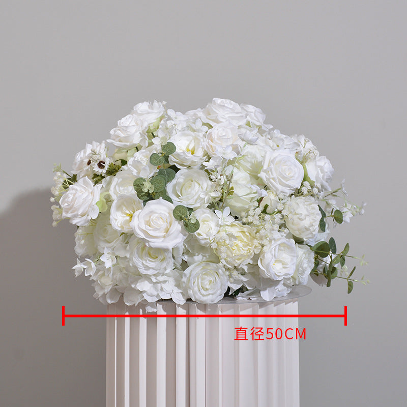 DWD014 artificial flower ball rose hydrangea ball table decoration centerpiece wedding ball