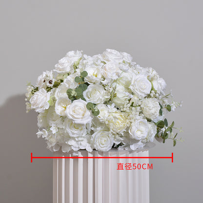 DWD014 artificial flower ball rose hydrangea ball table decoration centerpiece wedding ball