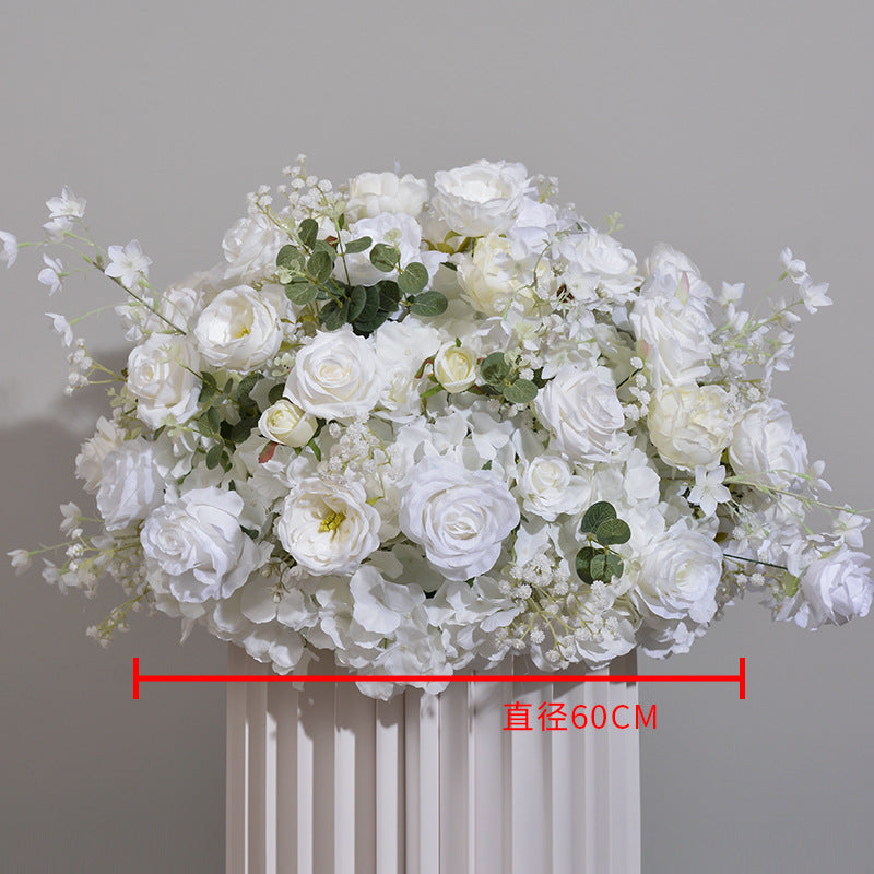 DWD014 artificial flower ball rose hydrangea ball table decoration centerpiece wedding ball