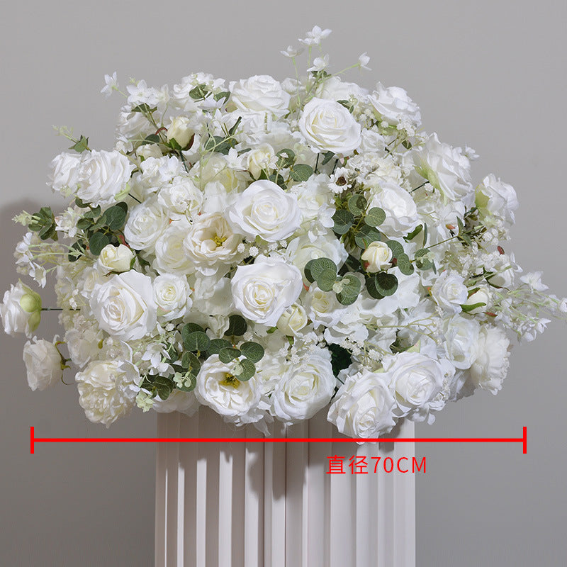 DWD014 artificial flower ball rose hydrangea ball table decoration centerpiece wedding ball