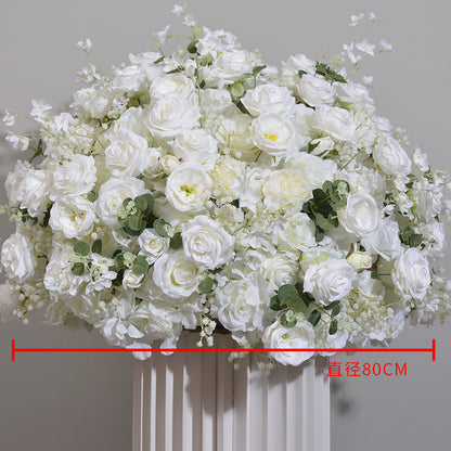 DWD014 artificial flower ball rose hydrangea ball table decoration centerpiece wedding ball