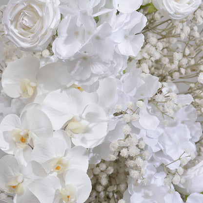 DWD164 High quality 190+230cm white babybreath orchid porch horn arch background wedding party floral backdrop