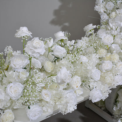 DWD169 New style white rose flower arch  table decor background wedding party floral backdrop arrangement
