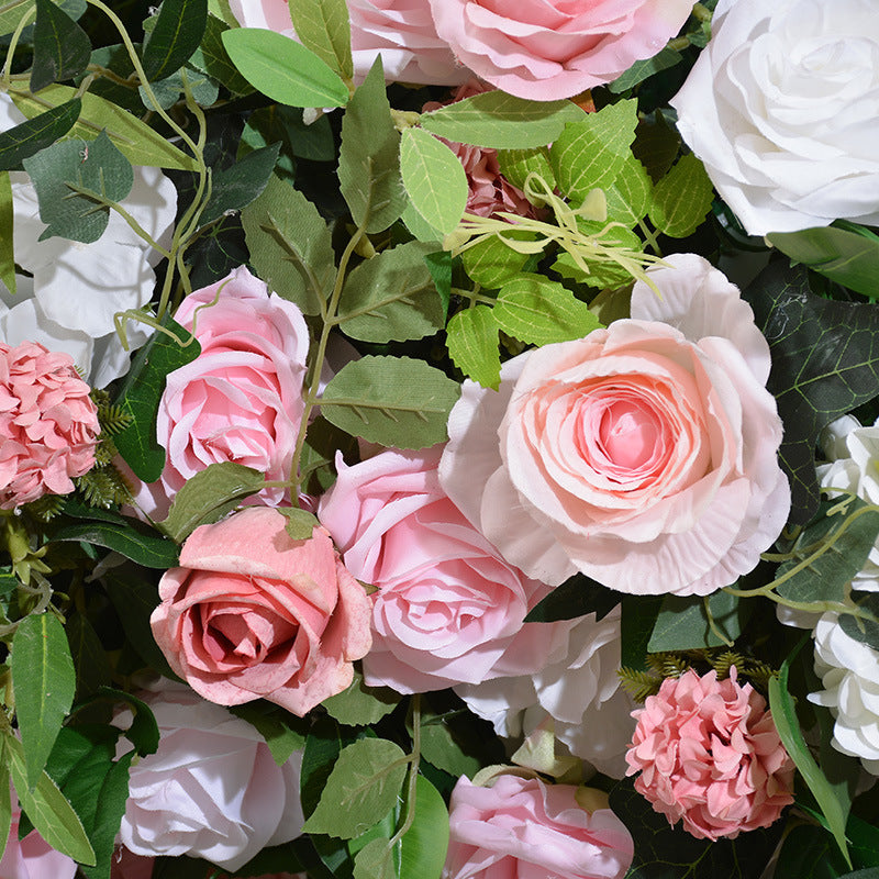 DWD170 Hot sale 2m pink rose round arch background wedding party floral backdrop arrangement