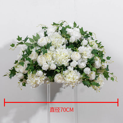 DWD183 Artificial hydrangea rose flower ball table centerpiece decor wedding event arrangement