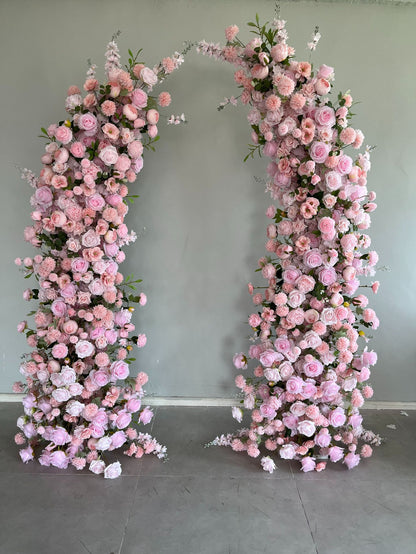 DWD189 High quality 210+230cm pink horn arch background wedding party floral backdrop porch decor