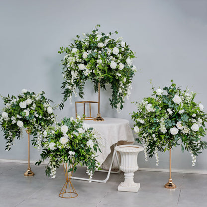 DWD198 New style greenery rose flower ball green plant table centerpiece decor wedding event floral arrangement props
