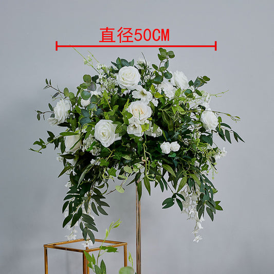 DWD198 New style greenery rose flower ball green plant table centerpiece decor wedding event floral arrangement props