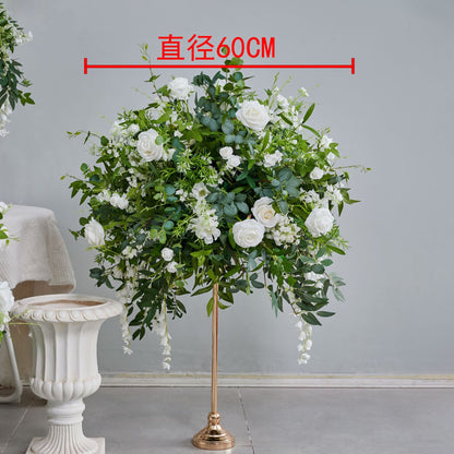 DWD198 New style greenery rose flower ball green plant table centerpiece decor wedding event floral arrangement props