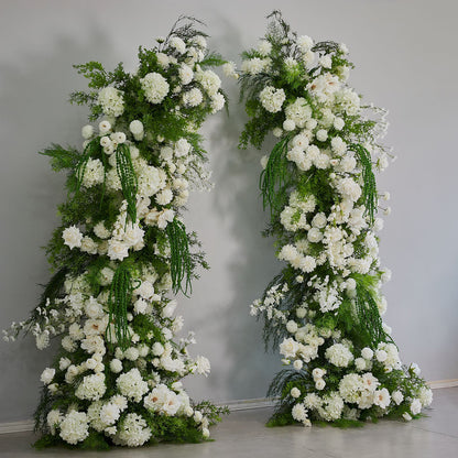 DWD204 New garden style 210+230cm greenery horn arch backdrops wedding event floral arrangement porch decor