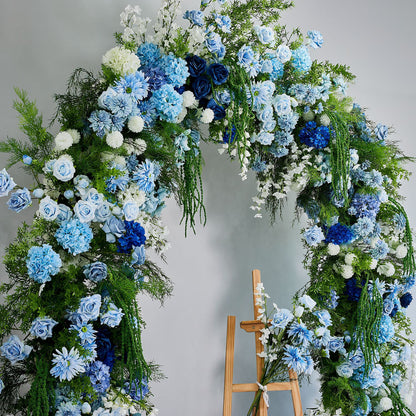 DWD209 New arrival 260cm height U arch blue pastoral flower crafts background wedding party floral porch arrangement