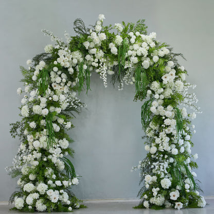 DWD211 New arrival 260cm height U arch white greenery garden flower crafts  wedding party floral porch design