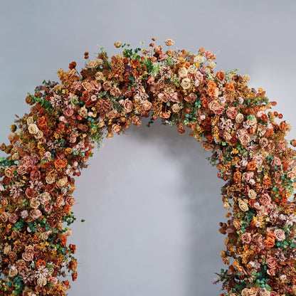 DWD217 Wedding Floral Arch 260cm Oversized Vintage Warm-Tone Artificial Arch (With 240cm Stand)