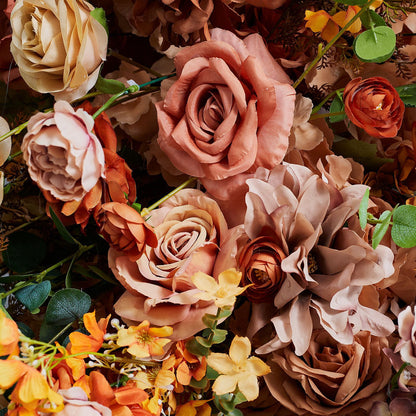 DWD217 Wedding Floral Arch 260cm Oversized Vintage Warm-Tone Artificial Arch (With 240cm Stand)