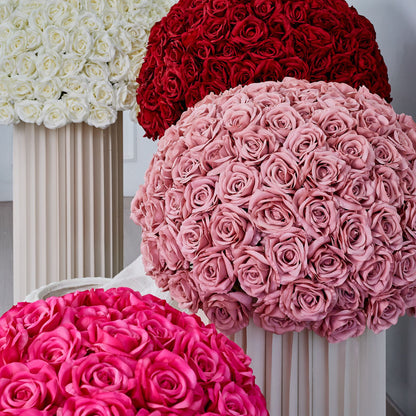 DWD224 Multi-Size Multi-Color Rose Flower Ball Centerpieces Wedding Home Floral Decor