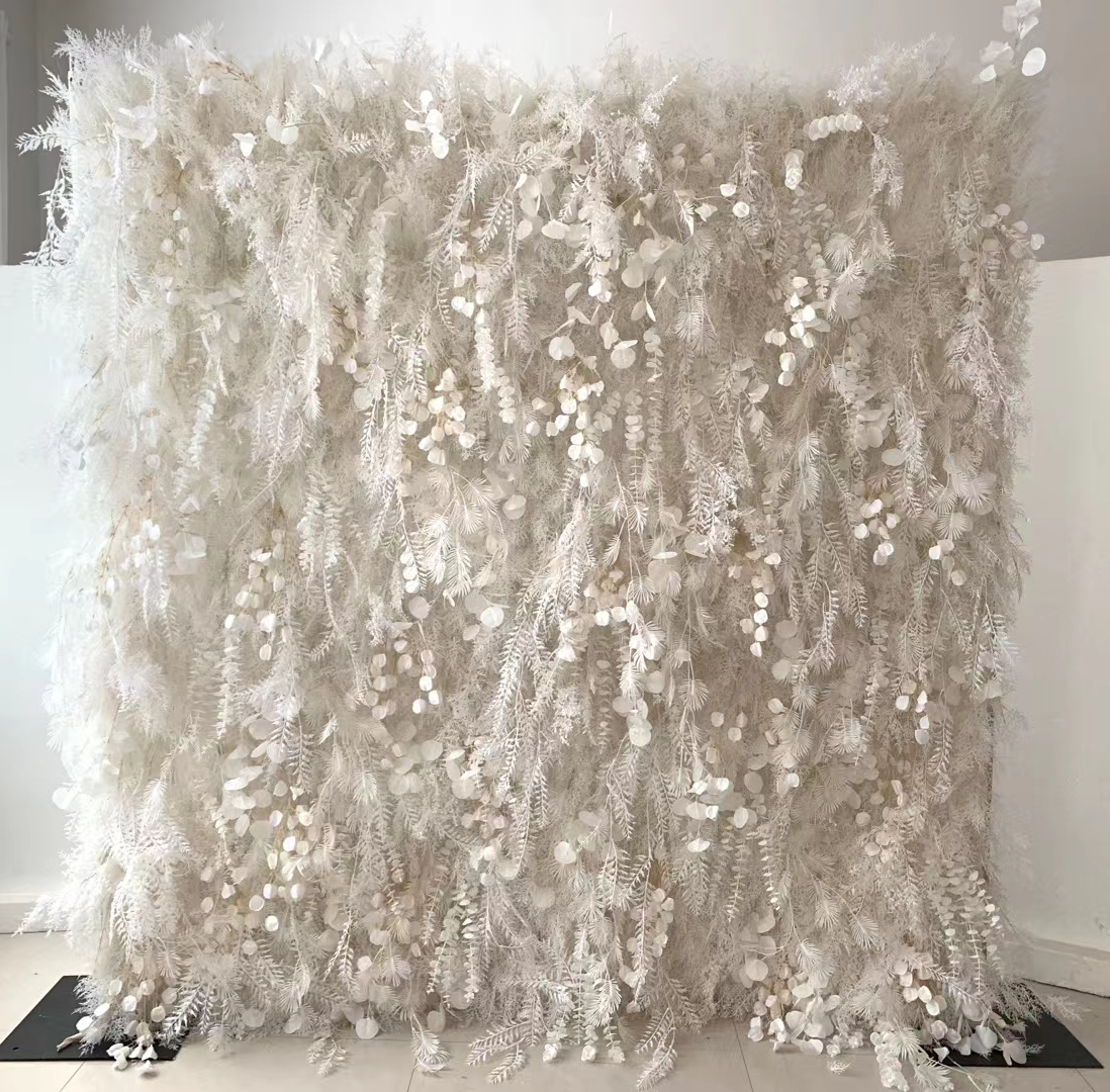 DWD234Custom Size & Color Floral Backdrop Wall Flower Wall Wedding Photo Booth/Ceremony Decor
