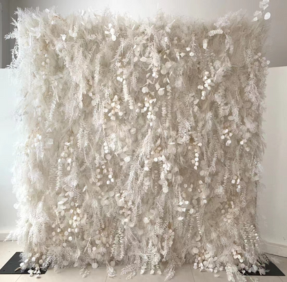 DWD234Custom Size & Color Floral Backdrop Wall Flower Wall Wedding Photo Booth/Ceremony Decor