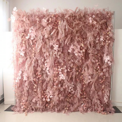 DWD234Custom Size & Color Floral Backdrop Wall Flower Wall Wedding Photo Booth/Ceremony Decor