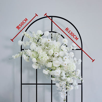 DWD236 Creamy White Baby's Breath & Cherry Blossom Floral Set - Wedding Arch/Table Decor Bundle