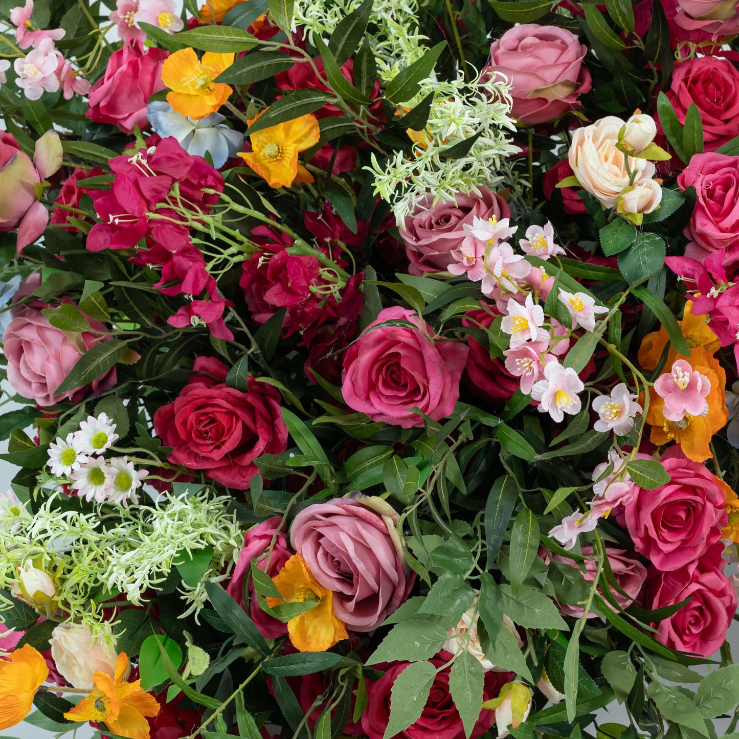 DWD239 Hot Pink Floral Arrangement Set Wedding Arch/Backdrop Decor Bundle