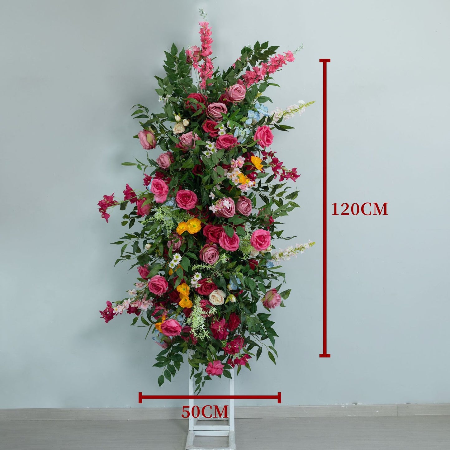DWD239 Hot Pink Floral Arrangement Set Wedding Arch/Backdrop Decor Bundle