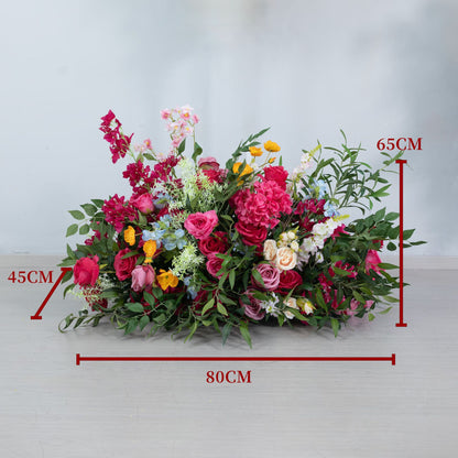 DWD239 Hot Pink Floral Arrangement Set Wedding Arch/Backdrop Decor Bundle
