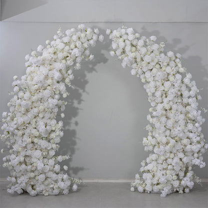 DWD033 Vintage artificial 230+230cm big white floral arch wedding event floral arrangement