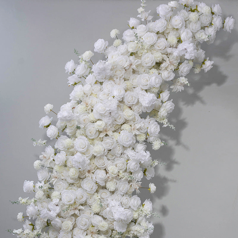 DWD033 Vintage artificial 230+230cm big white floral arch wedding event floral arrangement