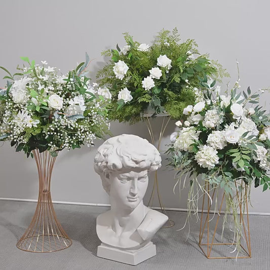 DWD108 Artifical greenery rose ball green plant table ball decor wedding party ceremony floral centerpiece
