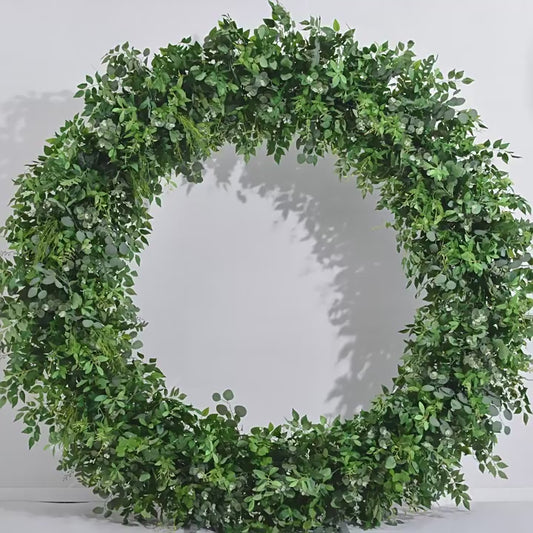 DWD174 New style 2m greenery round arch green plant decor background wedding party floral backdrop arrangement
