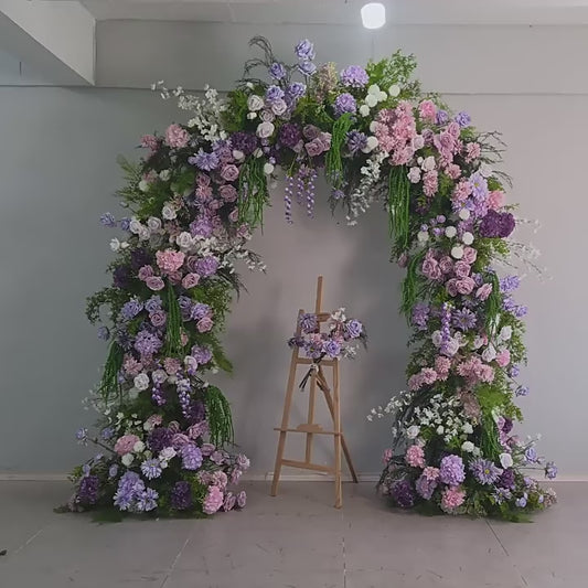 DWD203 New arrival 260cm height U arch pastoral flower crafts background wedding party floral porch arrangement