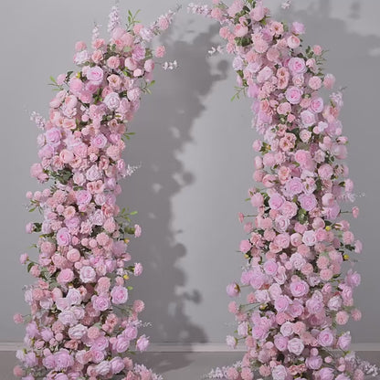 DWD189 High quality 210+230cm pink horn arch background wedding party floral backdrop porch decor