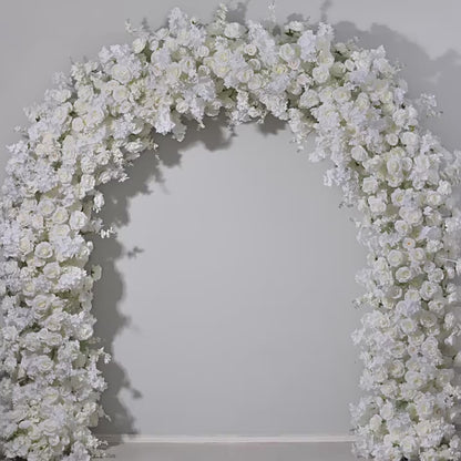 DWD165 Hot sale 2.4*2.4m white cherry blossom hydrangea rose flower arch U style door arch porch decor wedding party floral backdrop