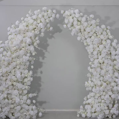 DWD033 Vintage artificial 230+230cm big white floral arch wedding event floral arrangement