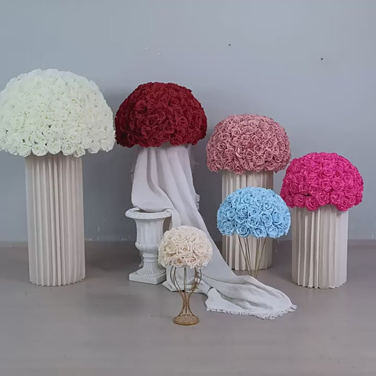 DWD224 Multi-Size Multi-Color Rose Flower Ball Centerpieces Wedding Home Floral Decor