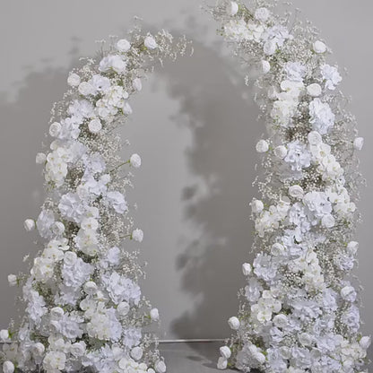 DWD164 High quality 190+230cm white babybreath orchid porch horn arch background wedding party floral backdrop