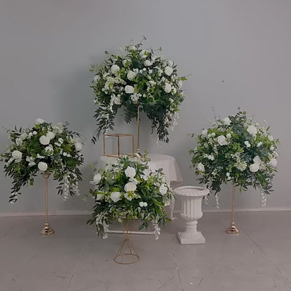 DWD198 New style greenery rose flower ball green plant table centerpiece decor wedding event floral arrangement props