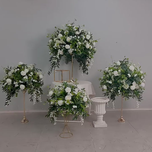 DWD198 New style greenery rose flower ball green plant table centerpiece decor wedding event floral arrangement props